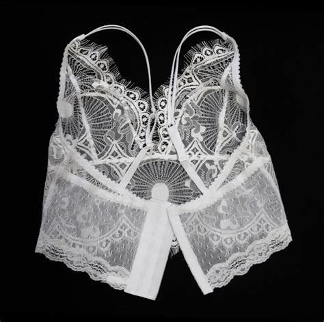 Chantilly lace bralette top .